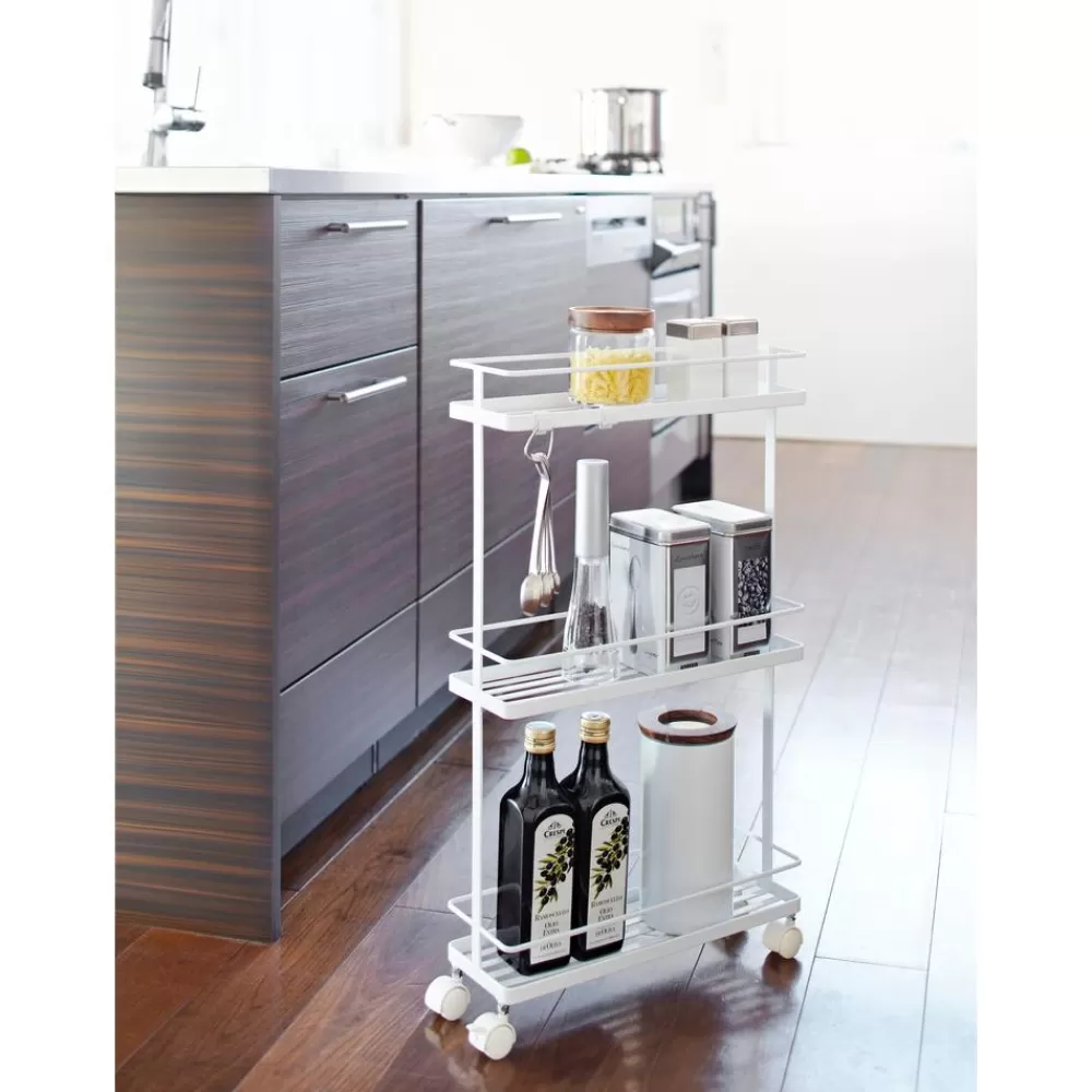 Yamazaki Opbergwagen Tower Met Wieltjes- Bar Carts