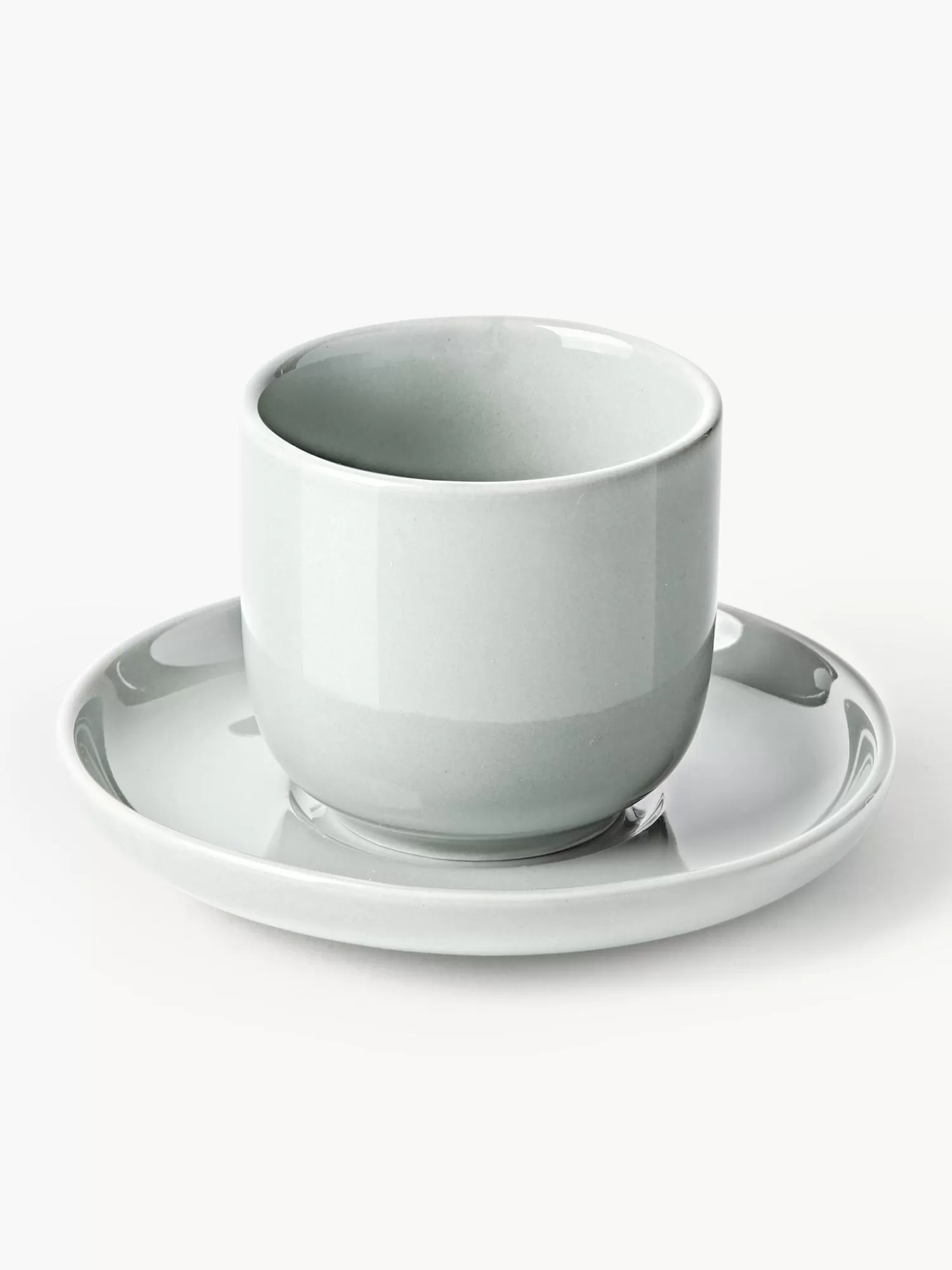 * Servies Collecties>Porselein Espressokopje Nessa Met Schoteltjes, 4 Stuks