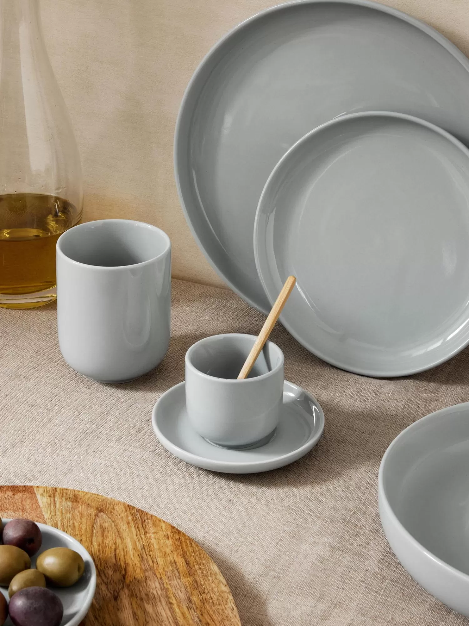 * Servies Collecties>Porselein Espressokopje Nessa Met Schoteltjes, 4 Stuks