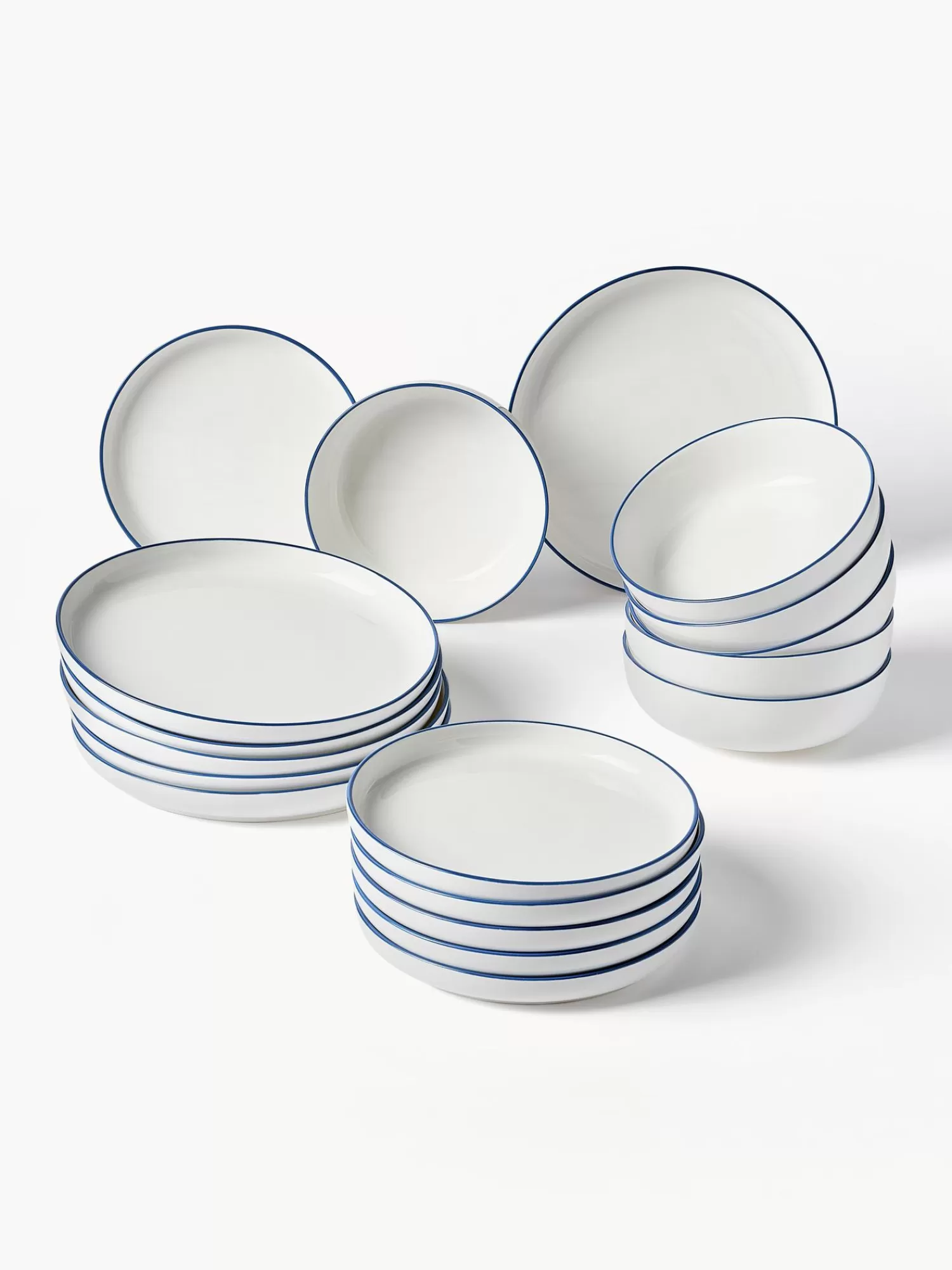 * Servies Collecties>Porselein Serviesset Facile, 6 Personen (Set Van 18)