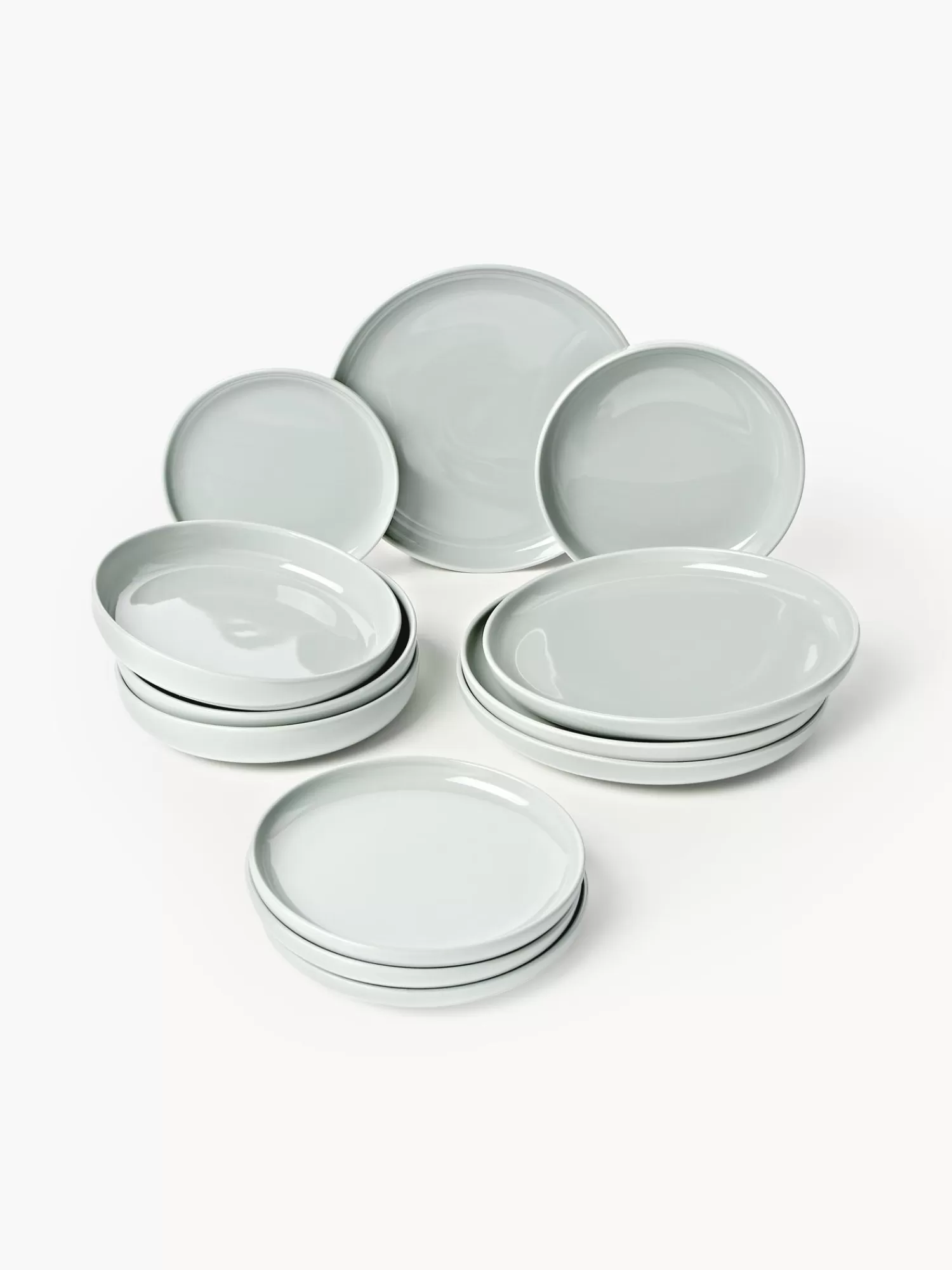 * Servies Collecties>Porseleinen Serviesset Nessa, 4 Personen (Set Van 12)