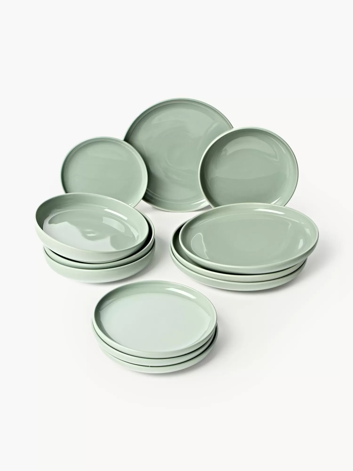 * Servies Collecties>Porseleinen Serviesset Nessa, 4 Personen (Set Van 12)