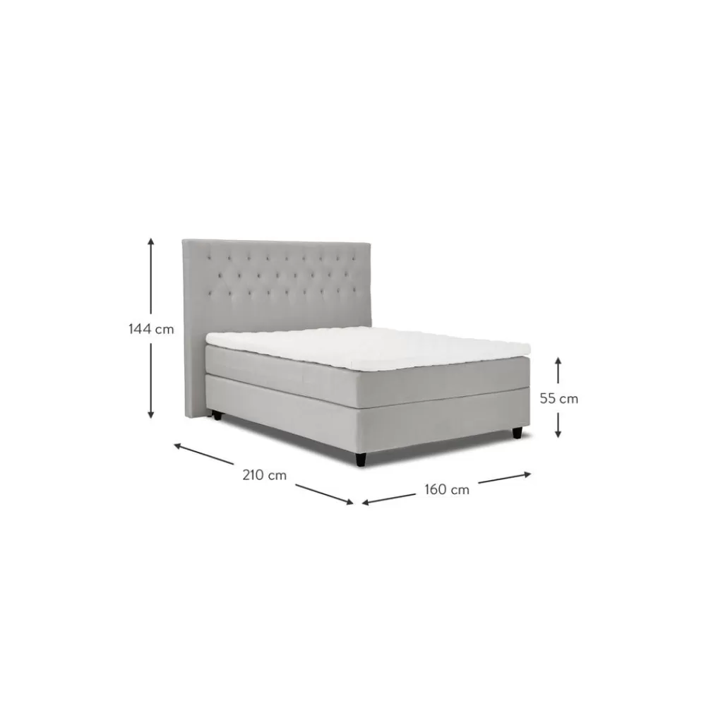 * Premium Fluwelen Boxspringbed Phoebe- Bedden