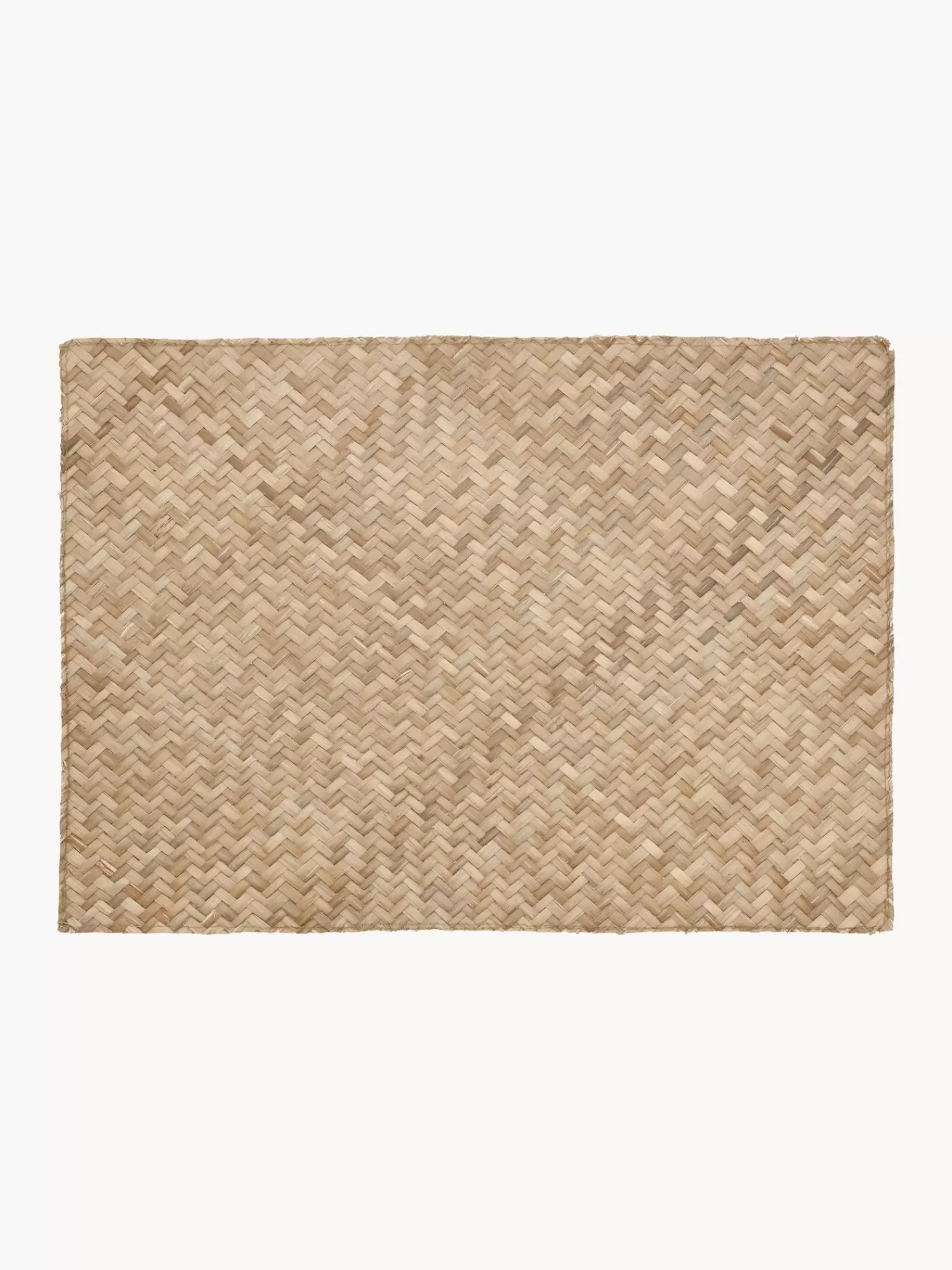 Södahl Placemats>Rechthoekige Placemats Herringbone Van Zeegras, 2 Stuks