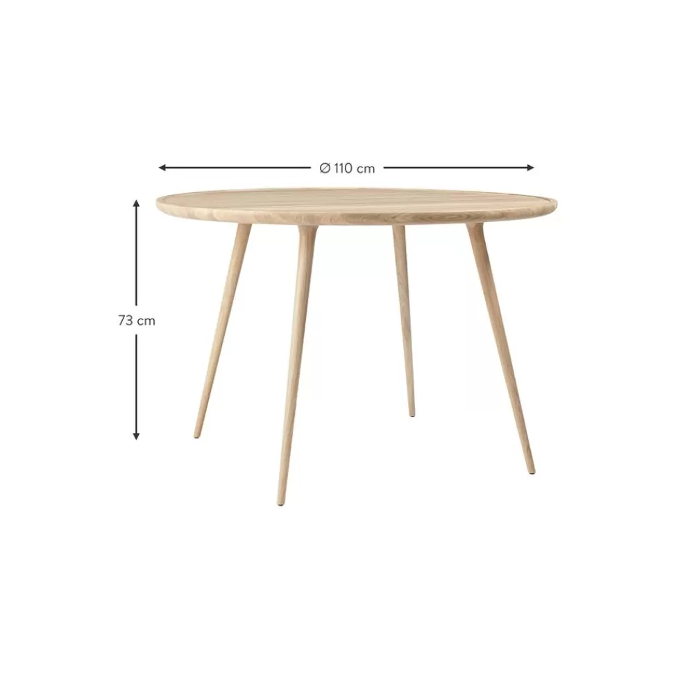 Mater Ronde Eettafel Accent Van Eikenhout, Verschillende Formaten- Eettafels