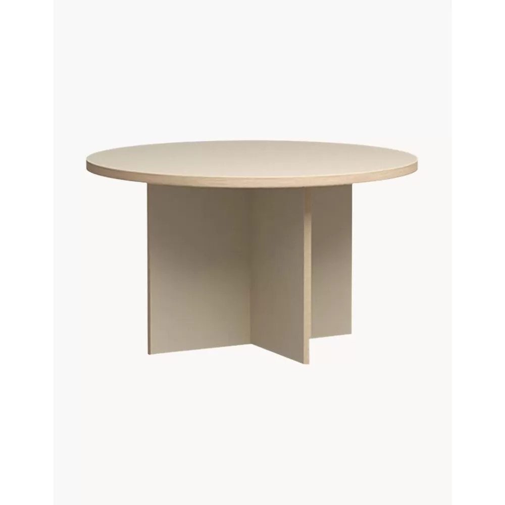 HKliving Ronde Eettafel Cirkel, O 129 Cm- Eettafels