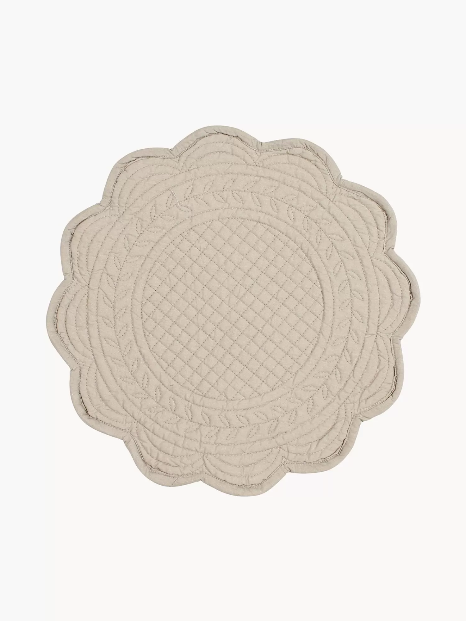 Cote Table Placemats>Ronde Placemats Boutis, 2 Stuks