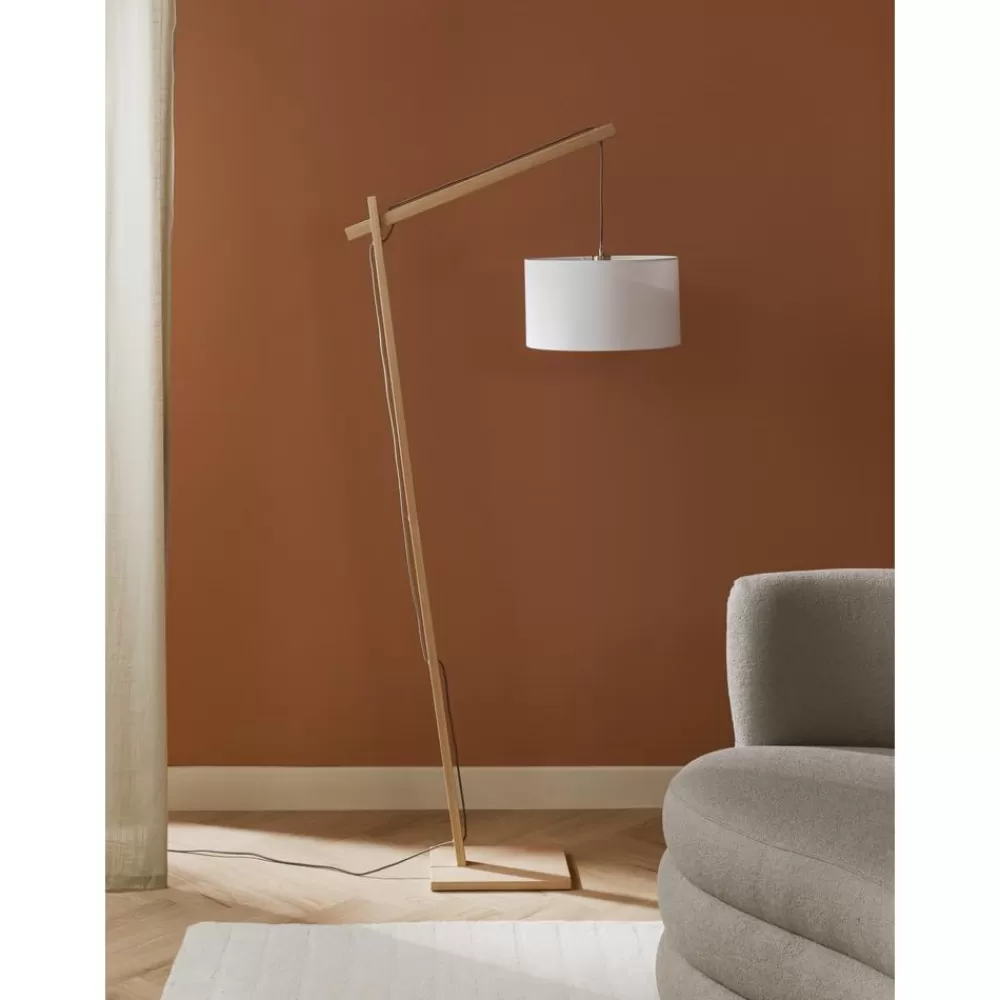 * Scandi Leeslamp Woody- Staande Lampen