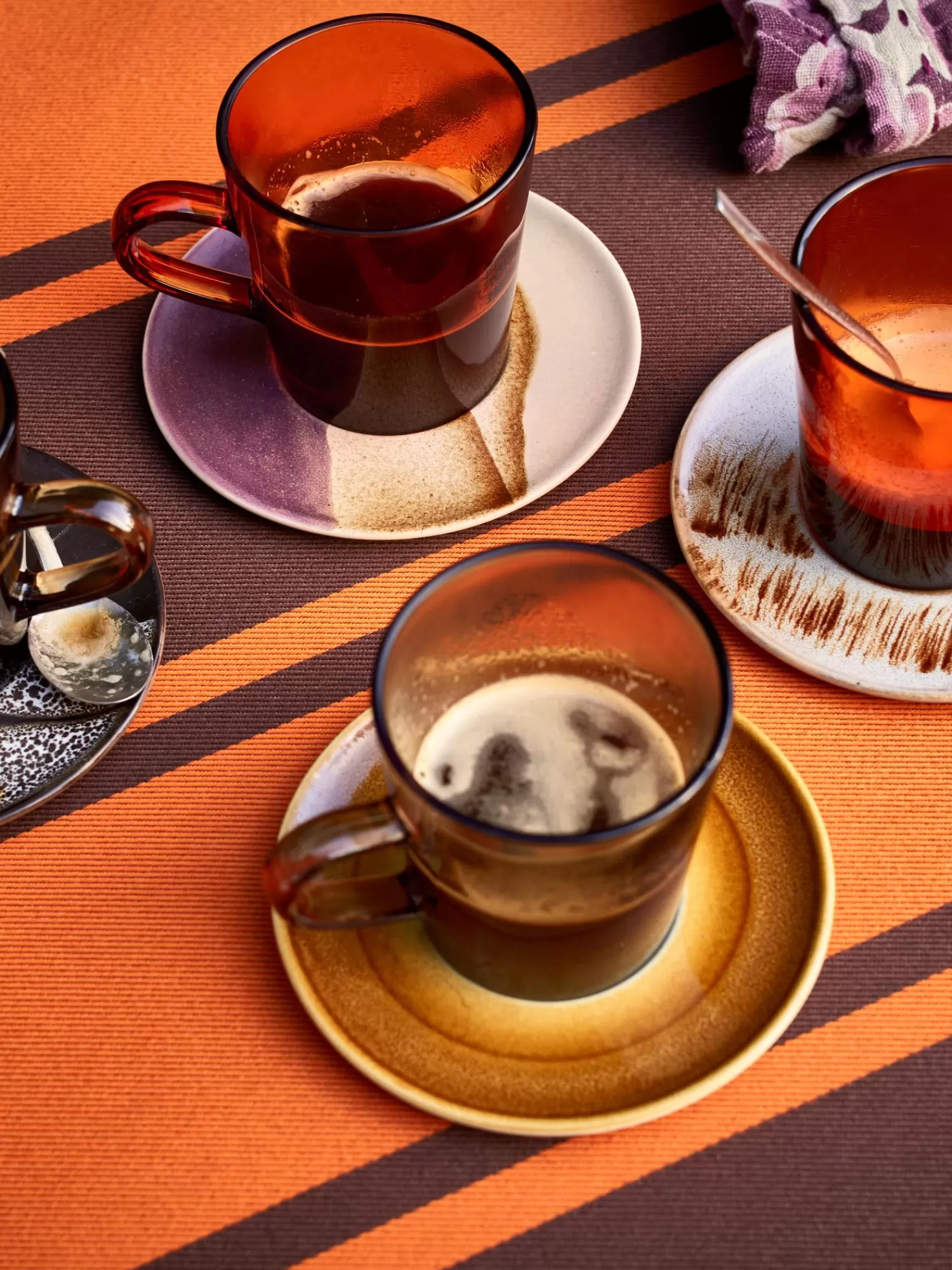 HKliving Servies Collecties>Schoteltjes-Set 70'S, Set Van 4