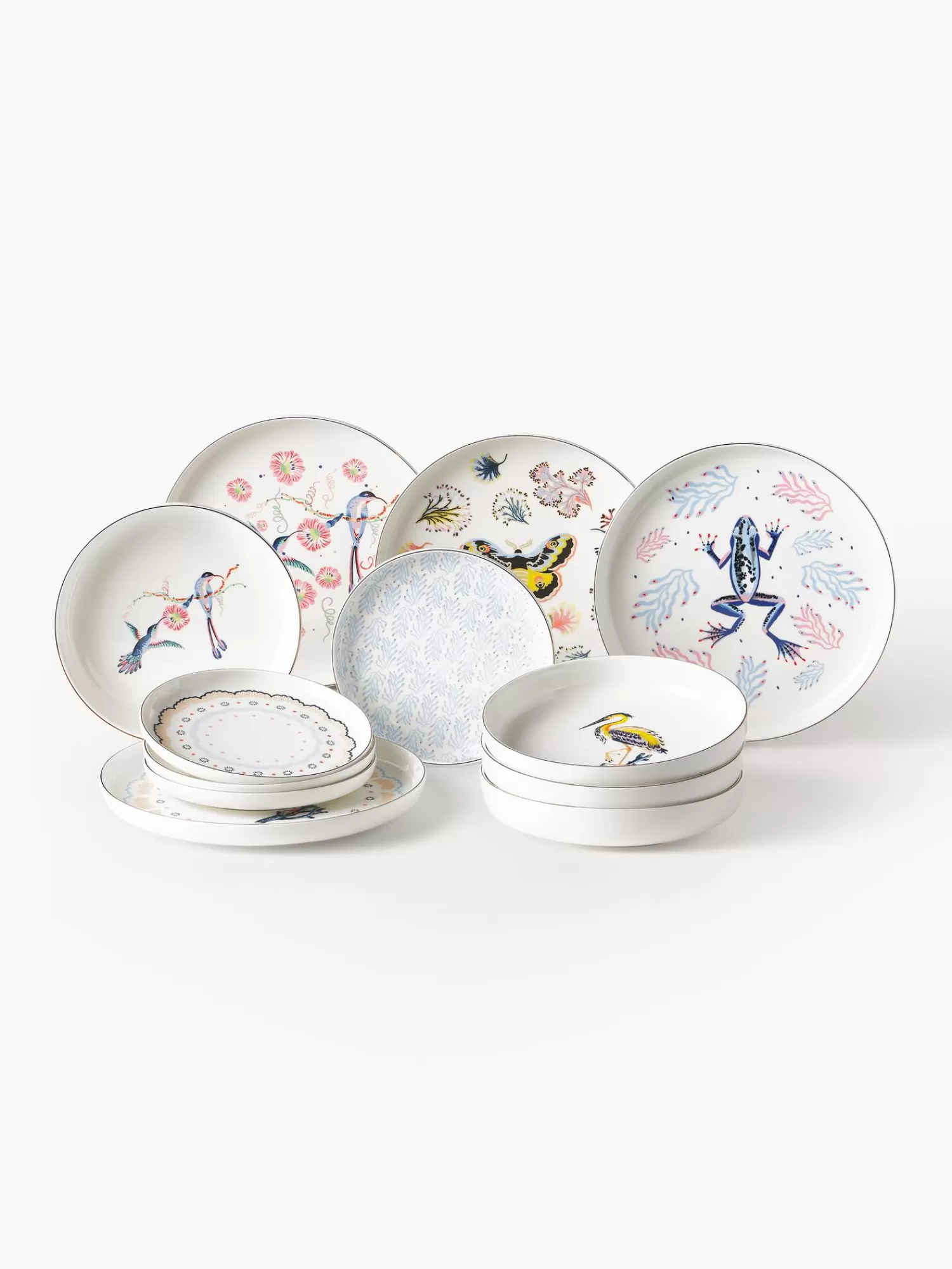 * Servies Collecties>Serviesset Flamboyant, 4 Personen (Set Van 12)