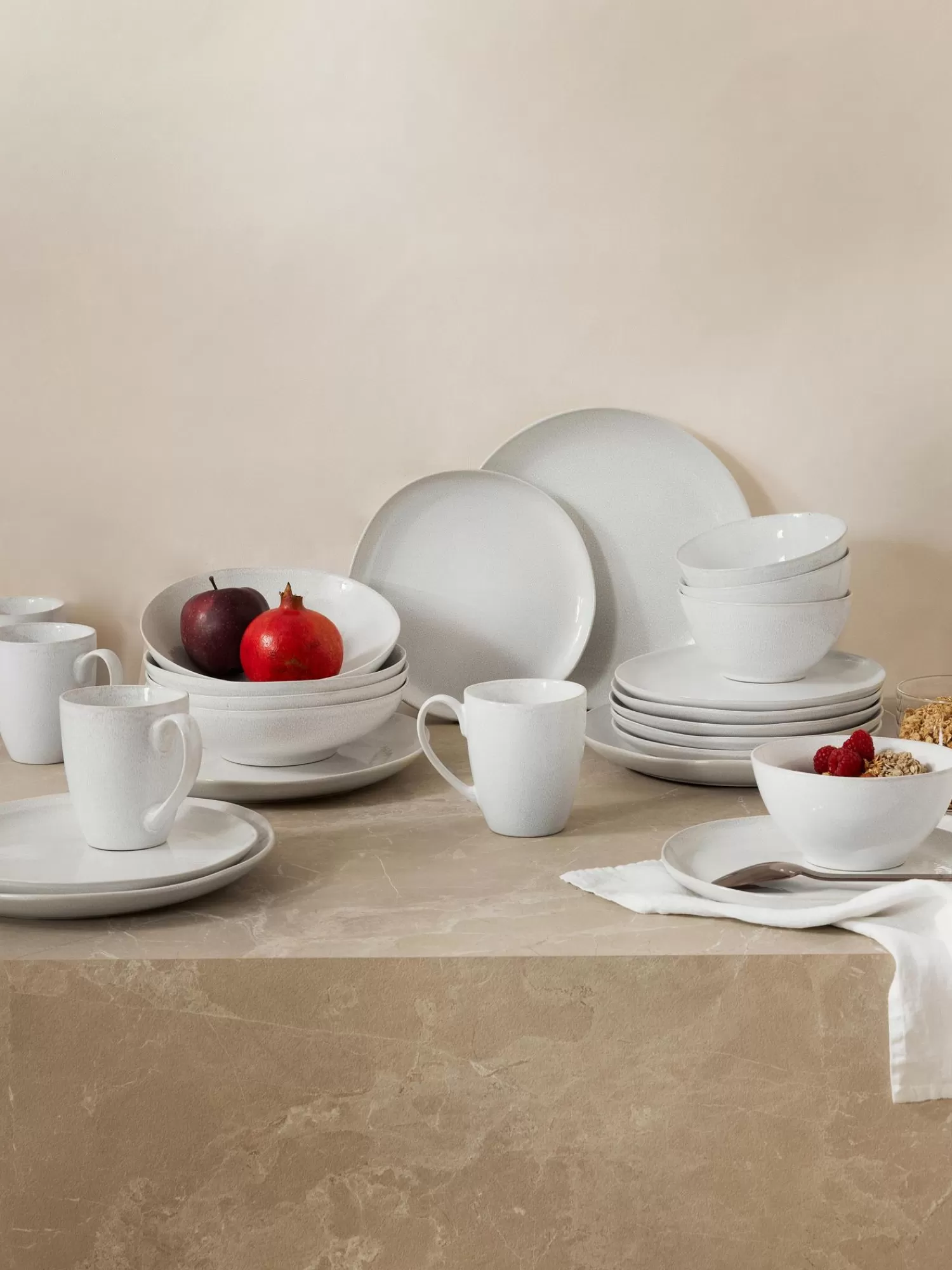 * Servies Collecties>Serviesset Gemma Met Reactief Glazuur, 4 Personen (12-Delig)