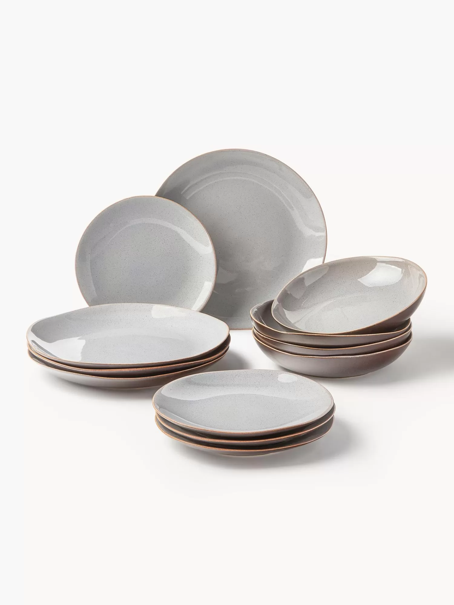 * Servies Collecties>Serviesset Hali Met Reactief Glazuur, Set Van 12