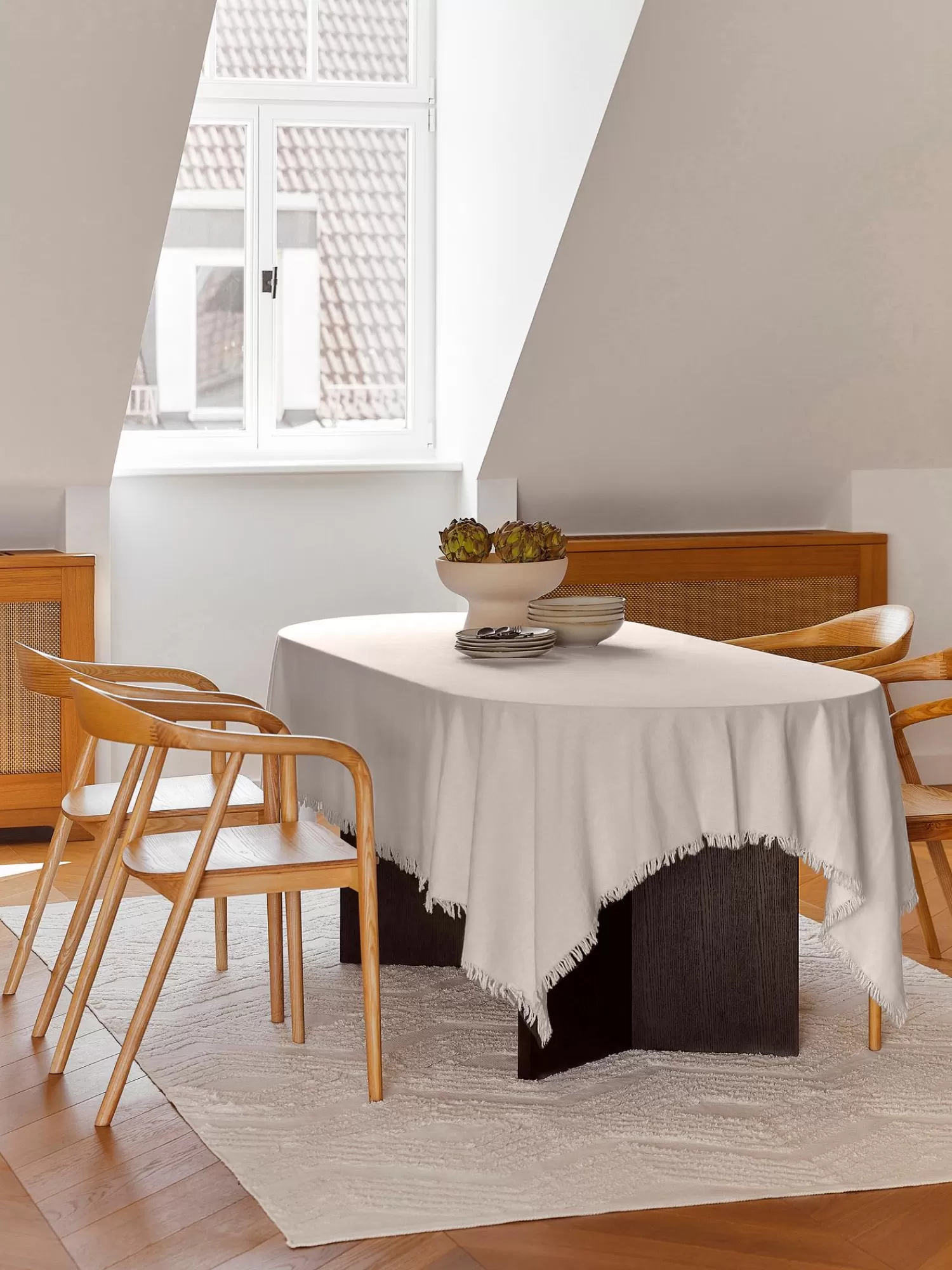 Cote Table Tafelkleden>Tafelkleed Nalia Met Franjes