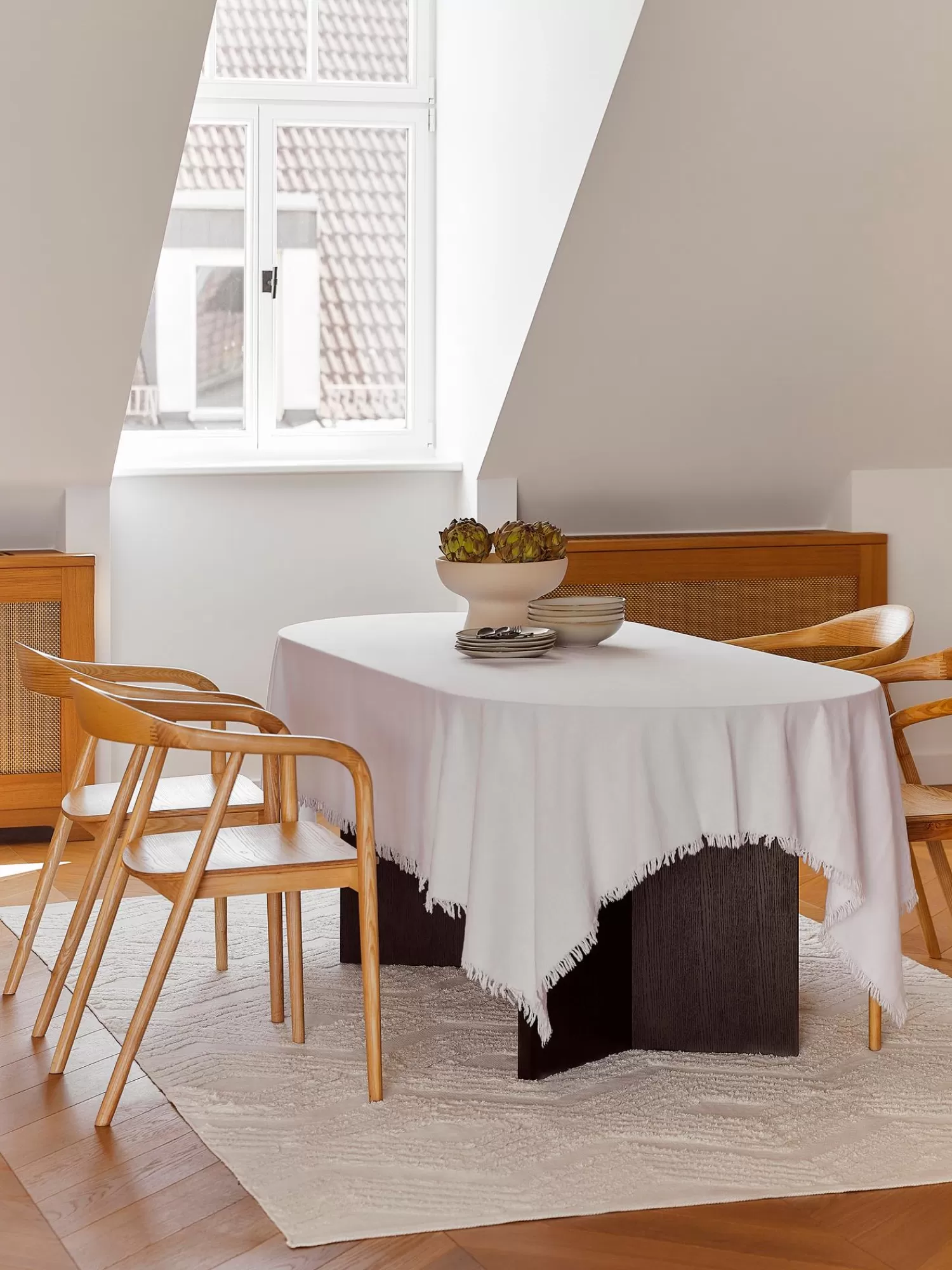 Cote Table Tafelkleden>Tafelkleed Nalia Met Franjes