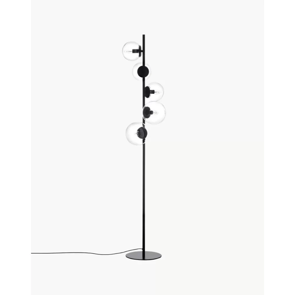 * Vloerlamp Casey Van Glas- Staande Lampen