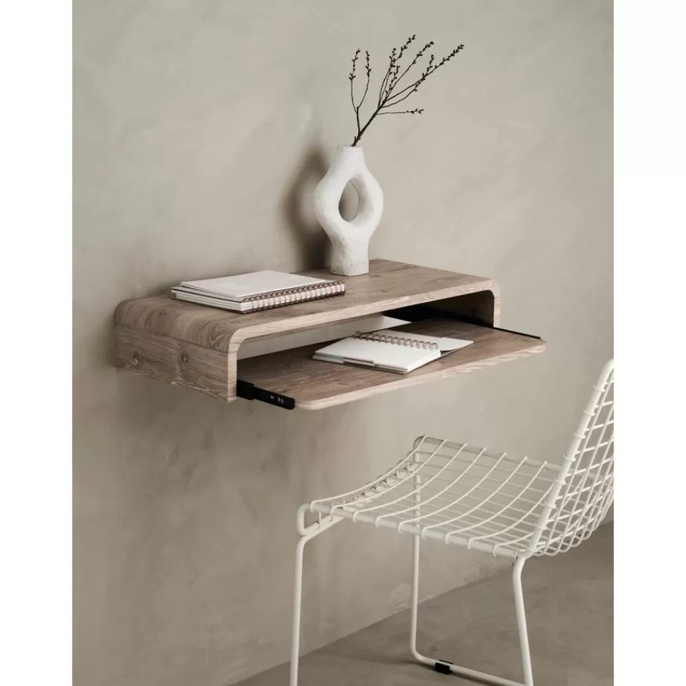 Ellos Home Wandbureau Woodie Van Hout- Bureaus