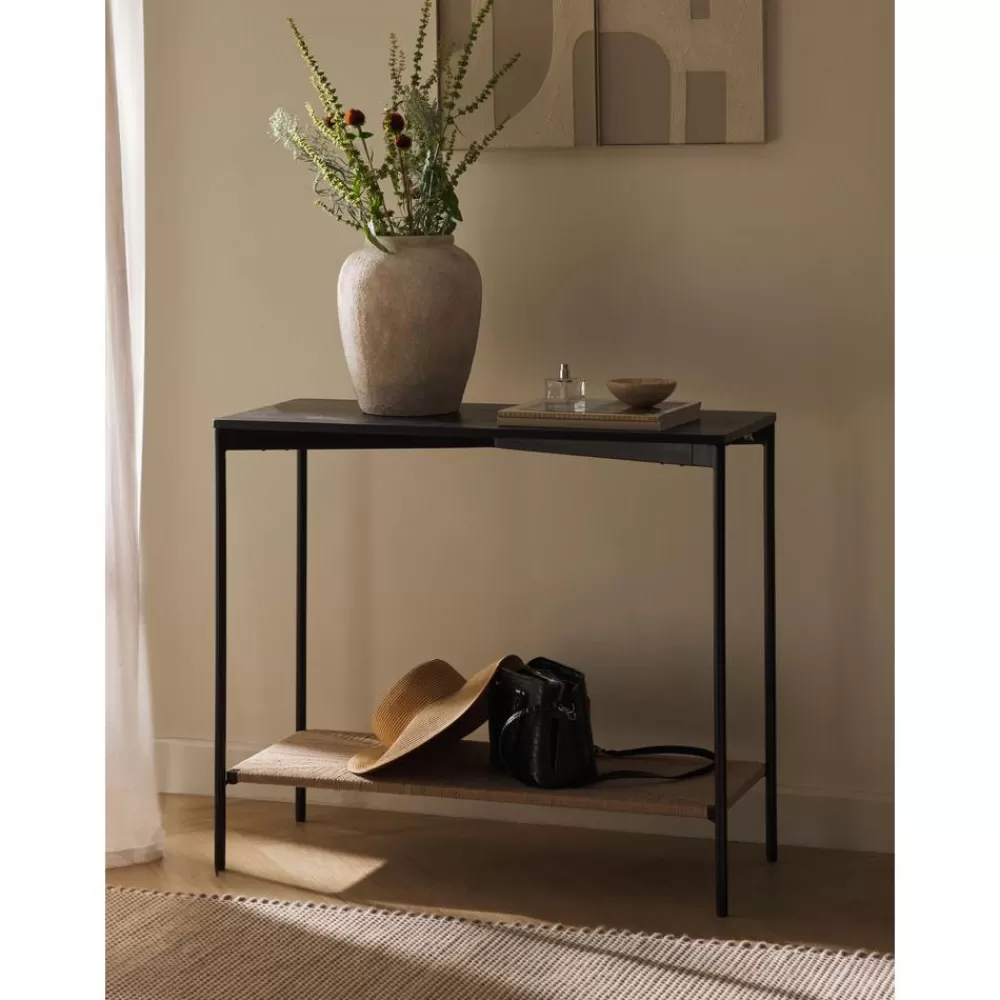 * Wandtafel June Van Massief Mangohout- Sidetables