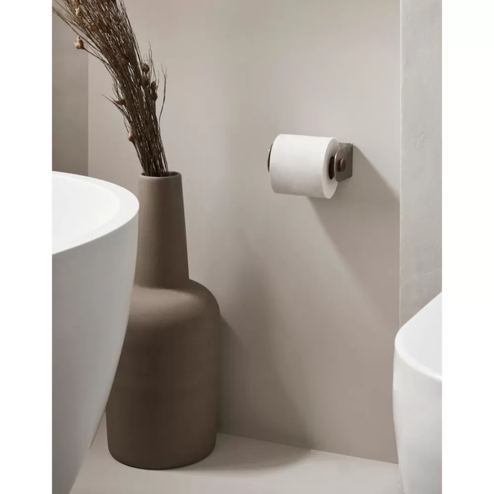 Kristina Dam Wc-Papierhouder Dowel Van Walnoothout- Wc&Rolhouders